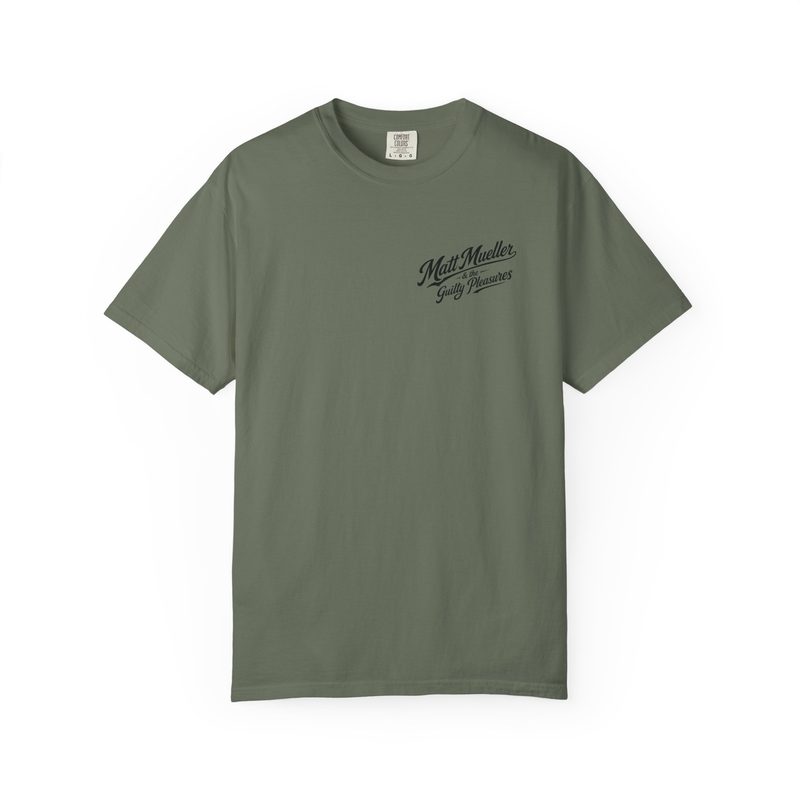 Support Live Music Dark Text Tee